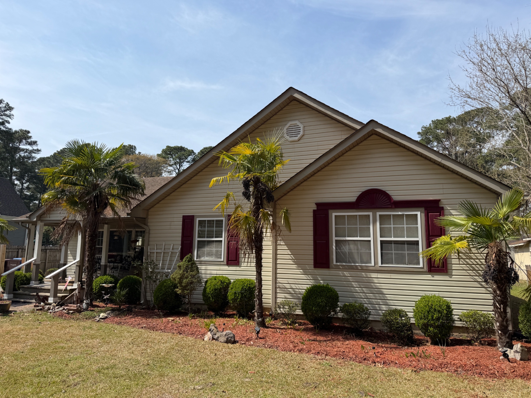 House exterior after soft wash